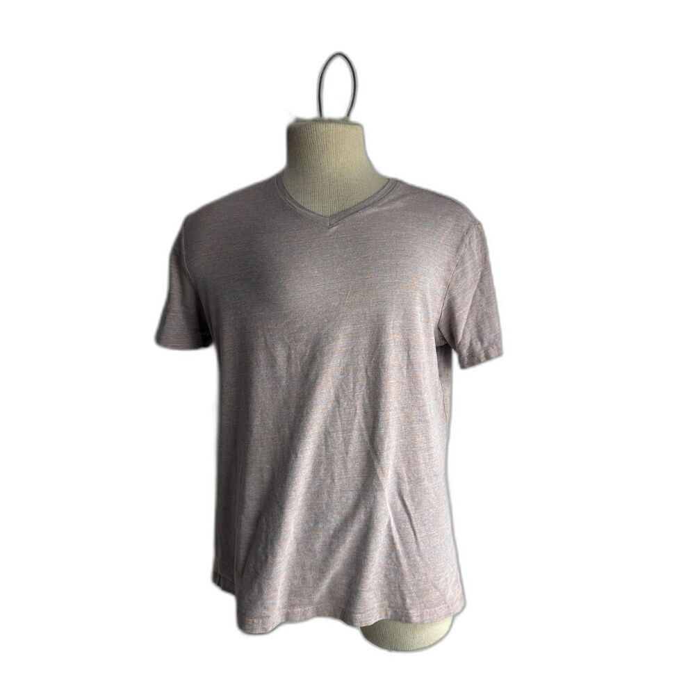 01.ALGO Mens Athletic T-Shirt Fuze Technology Performance V Neck Size M EUC